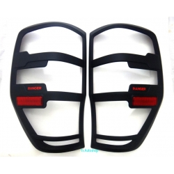 ครอบไฟท้าย ดำด้าน ตัวอักษร Ranger หยอดแดง ฟอร์ด เรนเจอร์ All New Ford Ranger 2012  V.7